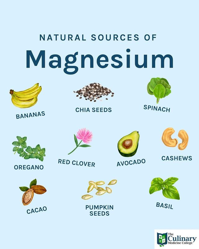 fuentes naturales de magnesio